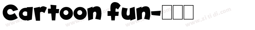 Cartoon fun字体转换